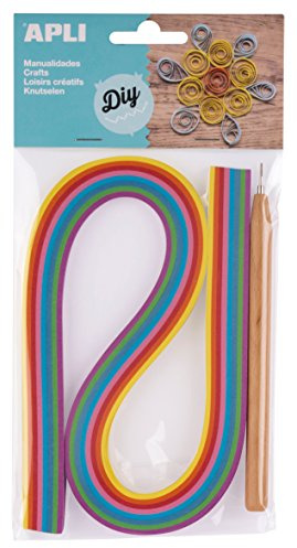 APLI 14792 - Kit quilling tonos surtidos+herramienta