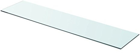 Festnight Ersatzteile Glas Regalboden Glasboden Glas Einlegeboden Max. Tragfähigkeit 15 kg 90 x 20 cm Transparent