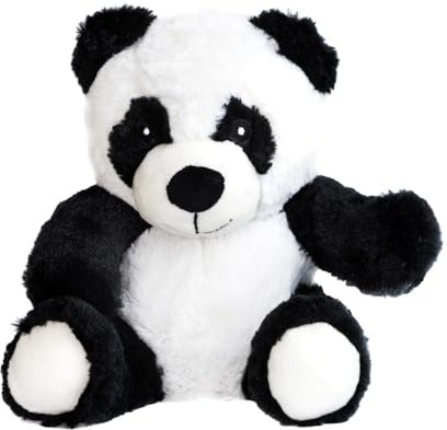 Pelucho - Bouillotte Peluche Panda - Bien-Être, Chaleur et Douceur - Micro-Ondable - Grains de Blé et Fleurs de Lavande - Fabriquée en France