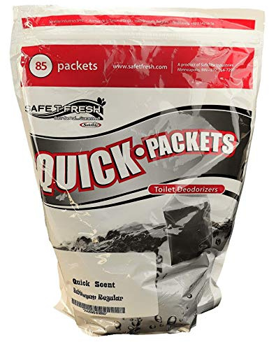Saarwebstore Quick Scents Toiletten Zusatz Bubblegum Duft gegen Fäkalien Geruch praktische Anwendung 85 Stück im Beutel Fäkalientank Chemietoilette