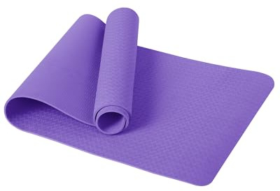 Good Nite Tappetino da Ginnastica da Yoga Tappetino Antiscivolo per Allenamento Sport Pilates con Tracolla 183 x 61 x 0,6 cm (Viola)