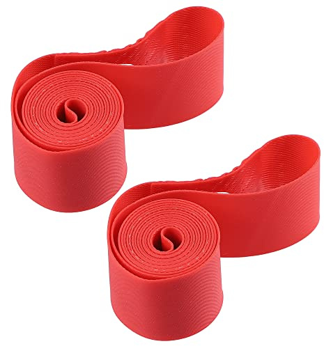 X AUTOHAUX 40,6 cm (16 Zoll) Felgenband, PVC, Rot, 1 Paar