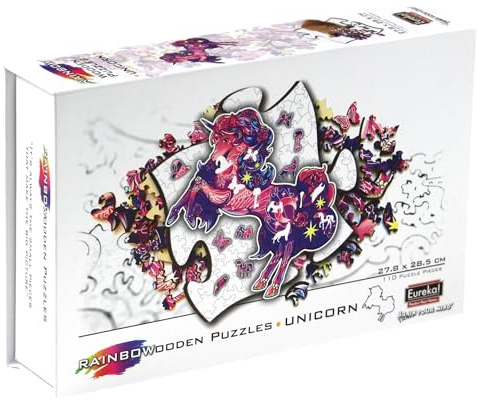 Eureka Rainbow Wooden Puzzle Einhorn