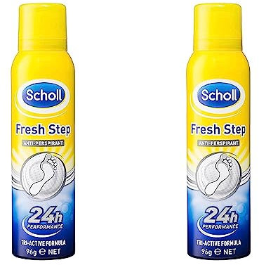 Scholl Fresh Step Antiperspirant Spray, 96 gm (Pack of 2)