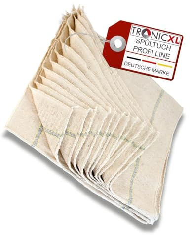 TronicXL 24 Stück Gastro Profi Spültuch Spültücher 40 x 40 Schwamm Tuch Tücher Spülen Putzen