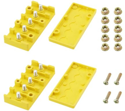 EMSea 2PCS Electric Bicycle 5 Pole Phase Connection Box Motor Controller Wire Connection Insulation Box for Electric Bicycle Modification with Screw Nuts