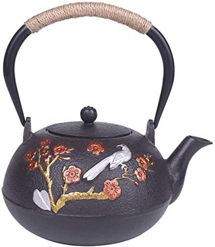 CAFIEDR Théière Bouilloire Bouilloire À Thé Japonaise Infuseur Passoire Ensemble Modèle De Style Chinois avec Filtre en Acier Inoxydable 1,2 L Idéal pour Le Thé Japonais Ou Le Thé Chinois