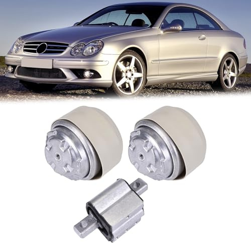 iSpchen 3-teiliger Motoraufhängungs- und Getriebelagersatz kompatibel mit C E-Klasse W203 CLK C209 W211 36918, 38865, 36363