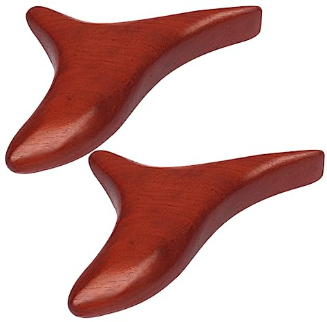 COLLBATH Massaggiatore Facciale in Legno di Rosa 2 Pezzi Portatile Accessorio per Massaggi Linfatici per Uso Quotidiano Raschietto Compatto per Viso