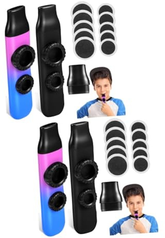 Abaodam Kolbenflöte Pfeife Musikinstrument 4 Sätze Kazoo Musikinstrumente Theremin Musikinstrument
