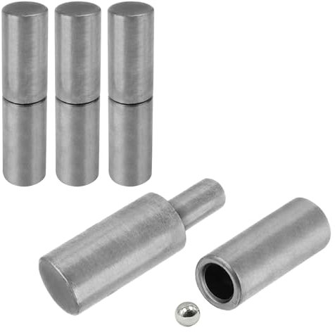 4 bisagras de barril soldables de 4 x 3/4 pulgadas, bisagras de puerta resistentes para soldar, bisagras de bala con rodamiento de bolas, bisagra desmontable para puerta batiente, rampa de remolque (4