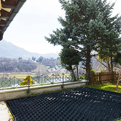 Grille de Gravier Robuste pour allées de Jardin, Cour, système de stabilisation perméable, matériau HDPE, Taille 2 m x 6 m, Grille géo-résine Durable pour Base de Remise