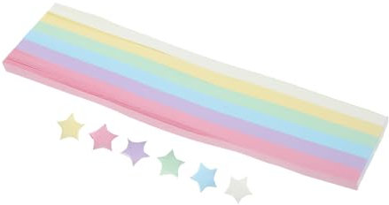 DIYEAH 540 Stück Origami-sternpapierstreifen Bunte Dekorative Diy-sterne Japanisches Origami-karton Handwerksmaterial Für Bastelprojekte