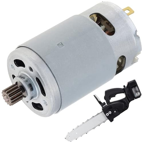Motore di ingranaggi CC per mini 21V 14 denti Motore CC con diametro 9, 5 mm..Sostituzione della motosega con una mano in ottone in ottone