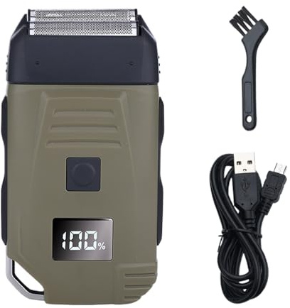 Barttrimmer – Körpertrimmer | elektrische Kugeln 100 mA | Rasiermaschine mit Bart leicht zu reinigen mit Schutznetz | Wasserdichtes Bartpflege-Set | Herren