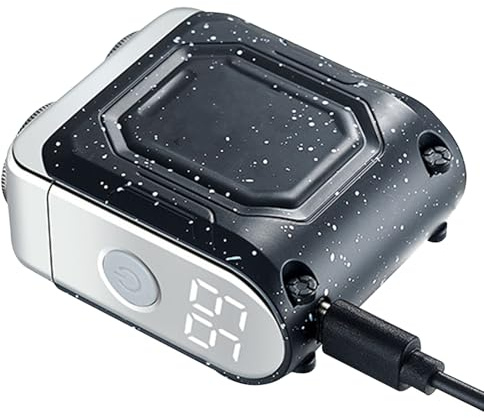 Macchina per affari elettrici per viaggi - Affore ricaricabile ricaricabile portatile con doppio anello | Rasoio elettrico secco e umido per uomini in auto, hotel, ufficio e uso quotidiano