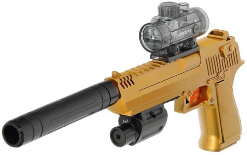 GELSOFT Eagle Gel Ball Blaster Water Bullet Gun Pistol USB Electric 20m Range Shooting -10,000 Rounds (Sunburst)