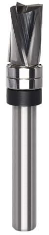AKYLIN Fraise à Affleurer Spirale à Tige de 8 mm, 3 Bords de Coupe, Fraise à Copier Coupe de Compression Down, 12 mm de diamètre de coupe, 19 mm de hauteur de coupe