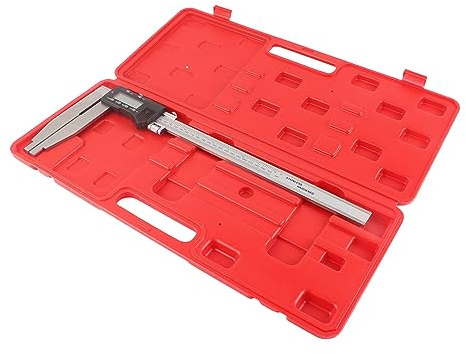 ACOGEDO Calibro Digitale 0‑300 Mm/12 Pollici Calibro a Corsoio in Acciaio Inossidabile con Ganascia Lunga Strumento di Misurazione per Gioiellieri Morsetto per Falegnami Meccanici Usati per