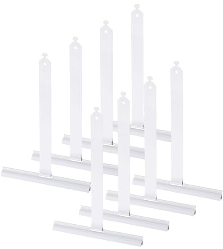 QUARKZMAN 8 pcs Ressort de suspendu pour volet roulant Maxi, ressorts en acier à ressort avec queue d'aronde, supports pour stores vénitiens et clips pour volets roulants