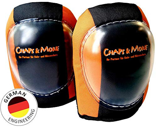 Chaps&More Profi-Gel-Knieschoner 70.010 für die Arbeit flexibel durch abgerundete Kappe bequem robust für Bau Gärtner Fliesenleger Handwerk Industrie