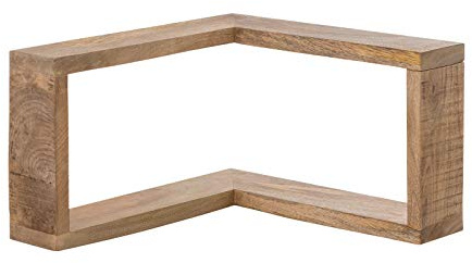 Woodkings® Regal Pune massiv Holz Natur rustikal Wandregal Badmöbel Wandekoration Eckregal