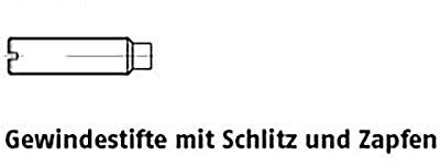 Perni per fucile con intaglio ISO 7435 14 H M 6 X 30 VE = S 100 pezzi