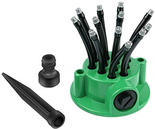 NALCY Lawn Sprinkler, Buse D'arrosage Réglable, Arroseur de Pelouse Automatique Rotatif 360°, Pelouse Arroseur Tête Buse Réglable pour Pelouse Jardin Champ de Légumes
