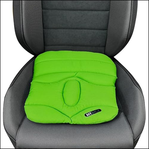 Sitback Basic Slim Keilkissen Stuhlkissen Autositzkissen Universal (Apfel grün)