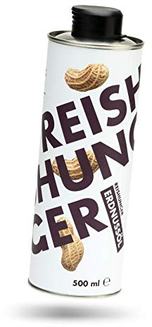 REISHUNGER Premium Erdnussöl – 500 ml | Perfekt zum Kochen & Braten – Ideal für orientalische und südost–asiatische Gerichte – Vegan & Glutenfrei