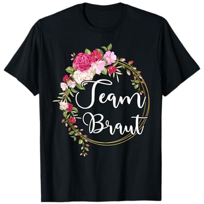 Damen Team Braut Brautjungfern JGA Party Hochzeit T-Shirt