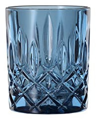 Spiegelau & Nachtmann, 4-teiliges Whiskybecher Set, Blaue Whiskygläser, Kristallglas, 295 ml, Blue, Noblesse Vintage, 104197