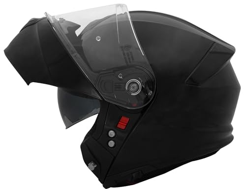 Zorax Safari Double Visor Full Face Motorcycle Helmet | Black L (59-60cm) Motorbike Helmet ECE 2206 Approved