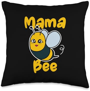 Beekeeper Design For Honey Bees Lover - Mama Bee Throw Pillow