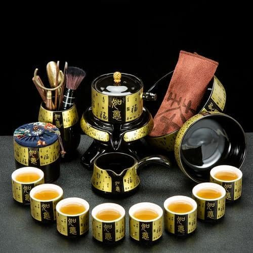 umsl Chinese Gift Tea Set Kung Fu Infuser Samovar Tableware Drinkware Tea Set Service Warmer Miniature Juego De Te Home Products