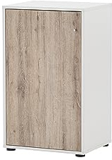 Schildmeyer Aktenschrank Reno 400, 152200, weiß/wildeiche Dekor, 51 x 41 x 83,6 cm
