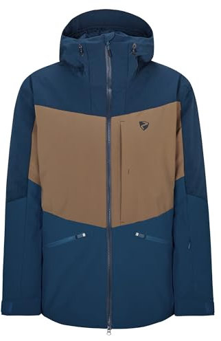 Ziener Herren TRIGLAV Ski-Jacke/Freeride | PFC frei, Wolle, wattiert, hale navy, 56