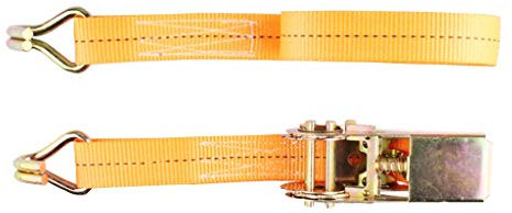 Ratschenbinder, robuste Spanngurte mit Ratsche, mit Doppelhaken – 2,5 cm breit – 3 m – Tragfähigkeit 800 kg – kann zum Binden von Fahrrädern, Motorrädern, Gepäckträgern und Kisten verwendet werde