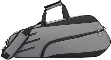 Badminton-Tasche mit 3 Schlägern – großer wasserdichter Badminton-Rucksack | Schlägertasche, Badminton-Ausrüstungstasche, Schläger-Aufbewahrungstasche, Tenniszubehör für Herren, F