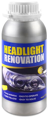 Qunbanty 800g Aufbereitungsflüssigkeit,Scheinwerfer-Aufbereitungs,Headlight Repair Fluid Scheinwerfer-Reparaturset,Scheinwerfer Politur für Vergilbung/Kratzer/Vage