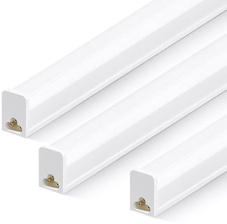 TODEHI 3 Stück LED Feuchtraumleuchte 30CM 5W T5 500LM LED Röhre | 6500K Feuchtraumlampe Werkstatt Deckenleuchte für Garage, Keller, Werkstatt, Feuchtraum, Bad, Büro, Warenhaus