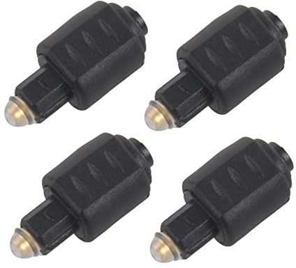 Remingtape 4X Mini Optical Audio Adapter 3.5MM Female Jack to Digital Toslink Male Plug for Amplifier