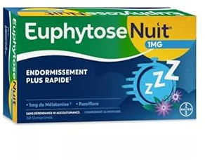 Bayer Euphytose Nuit Comprimé Format ÉCONOMIQUE 60 Nuits Boîte de 60