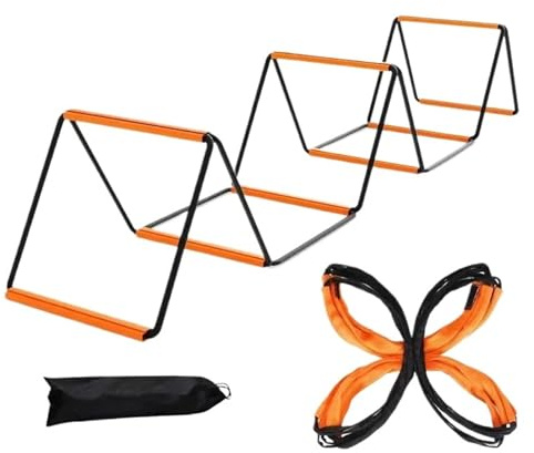 Scala di agilità Scala di allenamento agile salto for calcio Coordinazione velocità multifunzionale All'aperto Ridurre l'esercizio(12 grids 4.8m)