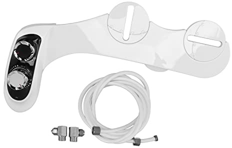 Bidet Portatile, Accessorio WC con Doppio Ugello, ABS, 942g - Pulizia Digitale con Acqua Calda e Fredda, Ideale per Disabili e Uso Quotidiano