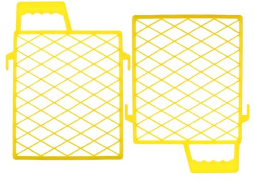 IMIKEYA 2pcs 7-inch Plastic Paint Tray Grids Mesh Liners for Paint Rollers Sturdy Screen Filters for Home and Professional Interior Supplies