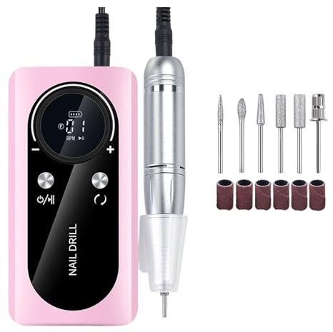1 set di lucidatrice elettrica per unghie, per uso professionale e manicure