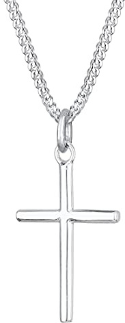 Elli Halskette Damen Kreuz Anhänger Basic in 925 Sterling Silber