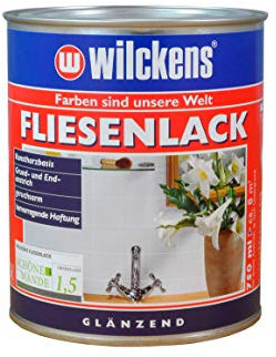 Wilckens - Vernice per piastrelle lucida, 750 ml, colore: Bianco