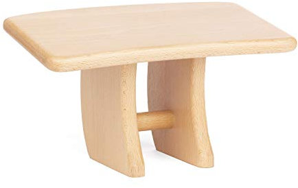 Bodhi Meditationsbank mit Mittelsteg | Yoga Hocker aus Holz | Kniesitz Medibank für eine Tiefe Meditation | Ergonomische Yoga Bank | Tragbarer Meditationshocker | Yoga Zubehör zum Knien | Lhotse